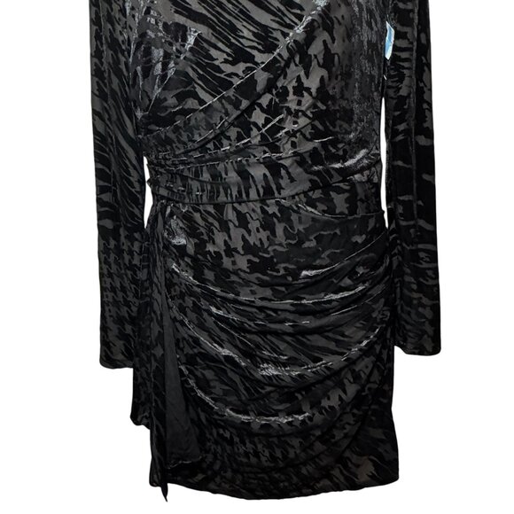 Dress The Population FAWN Velvet Burnout Mini Dress Size M/L New $258 - Picture 5 of 11